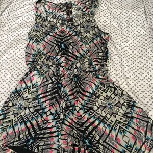 Colorful mosaic romper